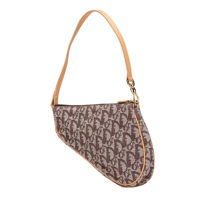 Dior Mini Diorissimo Canvas Saddle Pochette