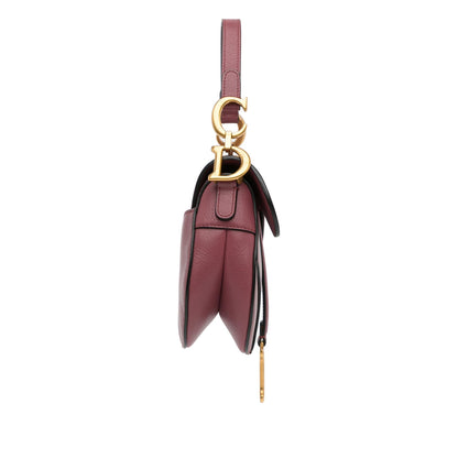 Dior Mini Leather Saddle Bag (SHG-F74MwD)