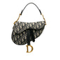 Dior Mini Oblique Canvas Saddle Bag