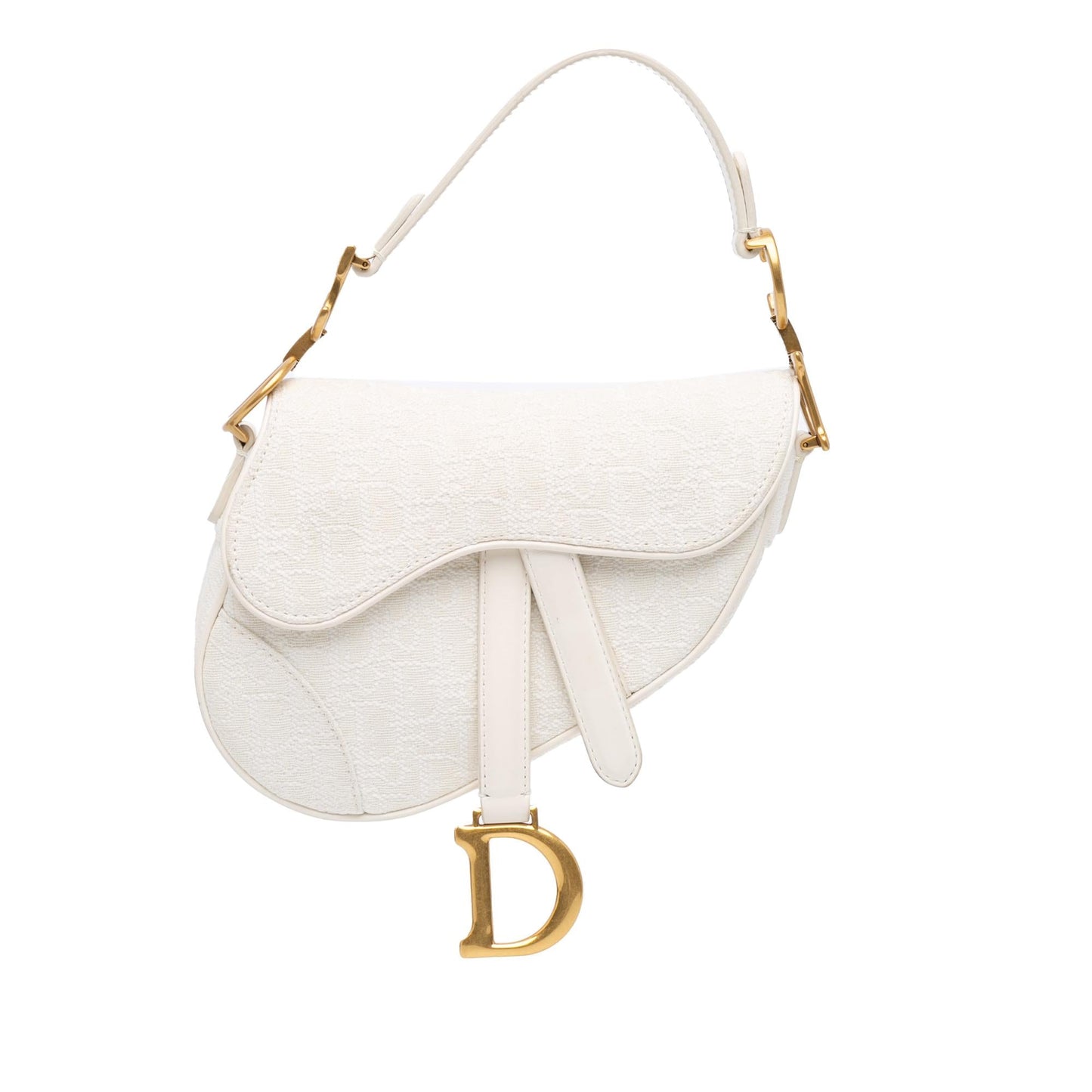 Dior Mini Oblique Canvas Saddle Bag