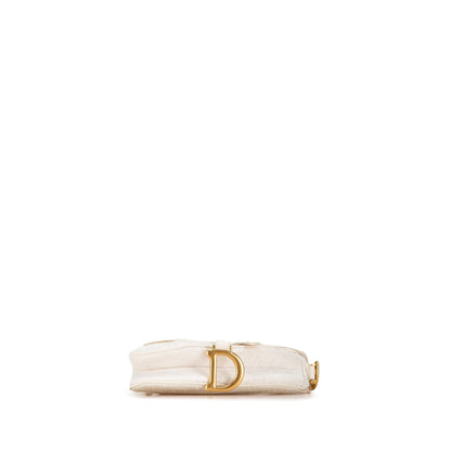 Dior Mini Oblique Canvas Saddle Bag