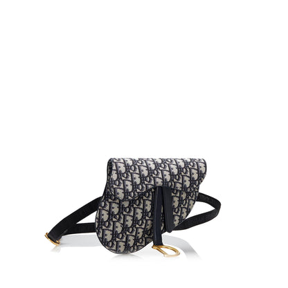 Dior Oblique Canvas Saddle Belt Bag