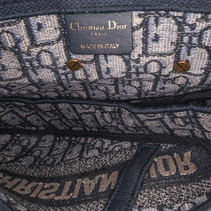 Dior Oblique Embroidered Canvas Saddle Bag