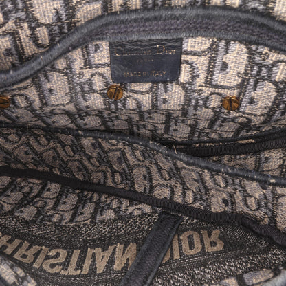 Dior Oblique Embroidered Canvas Saddle Bag