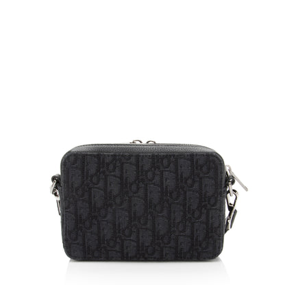 Dior Oblique Double Zipped Pouch Crossbody