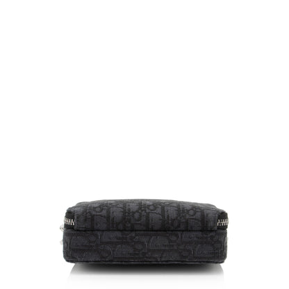 Dior Oblique Double Zipped Pouch Crossbody