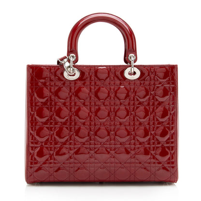 Dior Patent Leather Dior Large Tote (SHF-17791)