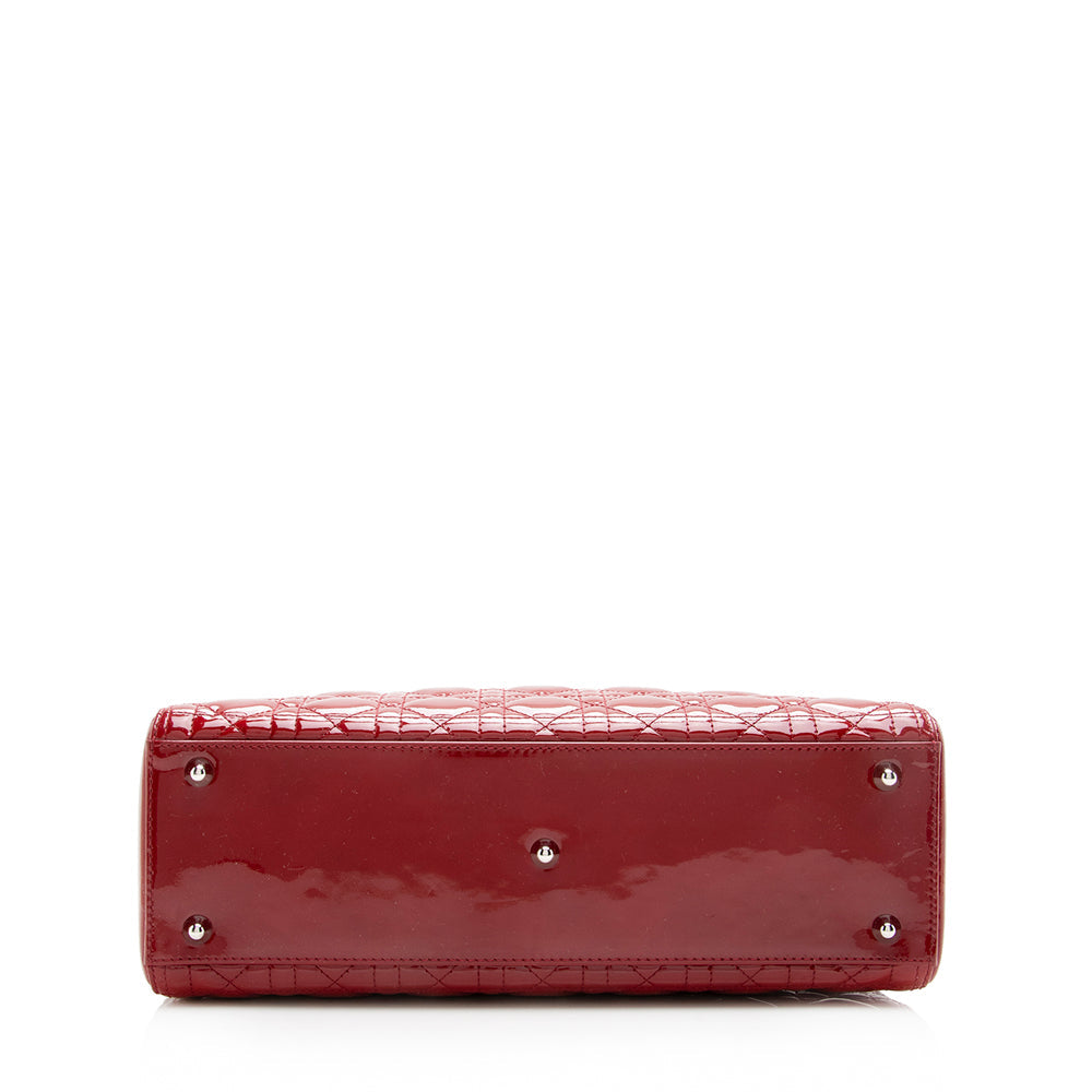 Dior Patent Leather Dior Large Tote (SHF-17791)