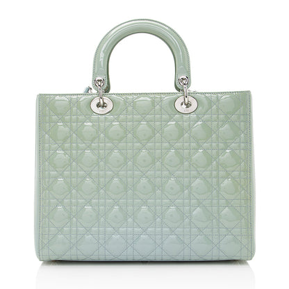Dior Patent Leather Dior Large Tote (SHF-22040)