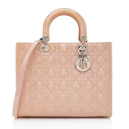 Dior Patent Leather Dior Large Tote (SHF-22412)