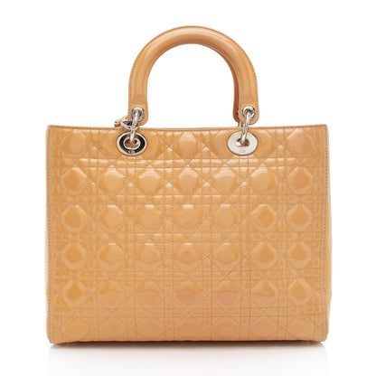 Dior Lady Dior Leather Mini Tote Bag