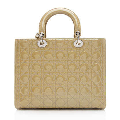 Dior Lady Dior Leather Mini Tote Bag