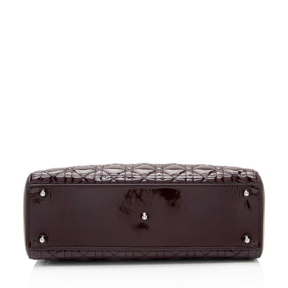 Dior Patent Leather Dior Large Tote (SHF-5trAE8)