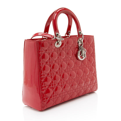 Dior Patent Leather Dior Large Tote (SHF-Fvh4jH)