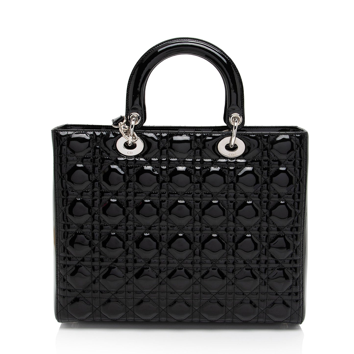 Dior Patent Leather Dior Large Tote (SHF-DomNwp)