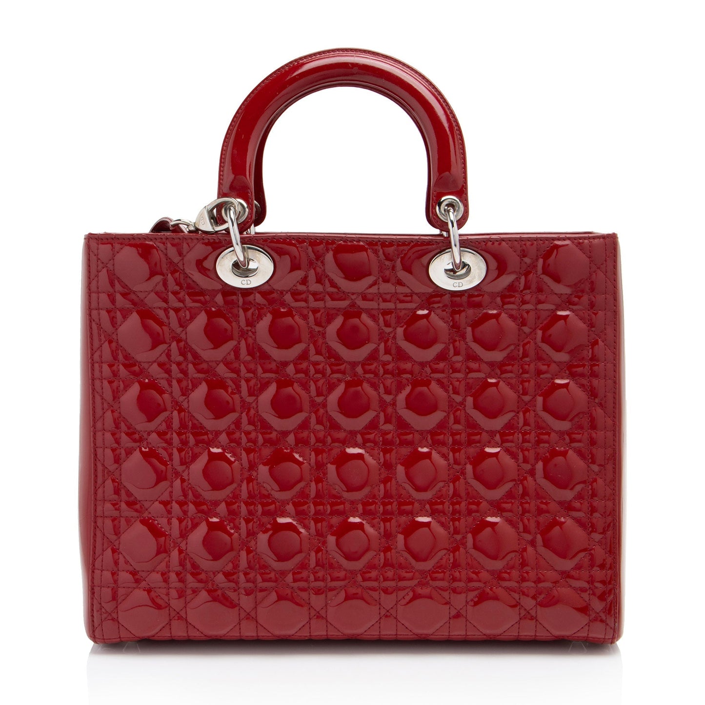 Dior Cannage Patent Leather Dior Large Tote
