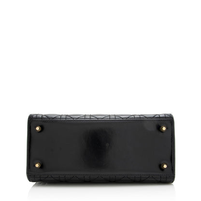 Dior Patent Leather Dior Medium Tote (SHF-20993)