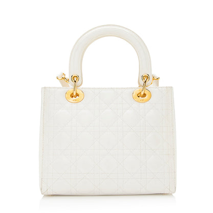 Dior Patent Leather Dior Medium Tote (SHF-20994)