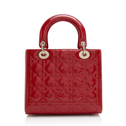 Dior Patent Leather Dior Medium Tote (SHF-22059)