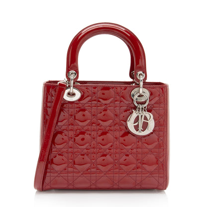 Dior Patent Leather Dior Medium Tote (SHF-KM7Orb)