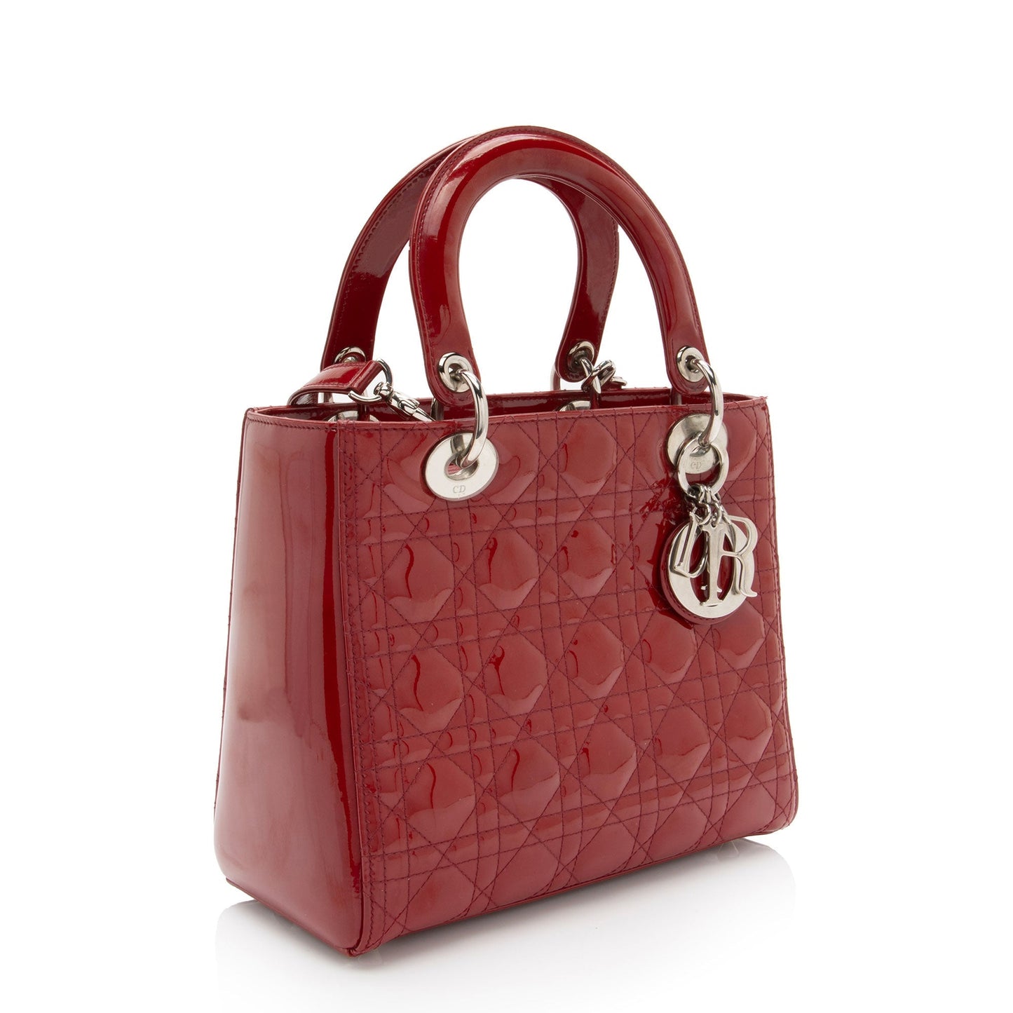 Dior Patent Leather Dior Medium Tote (SHF-KM7Orb)