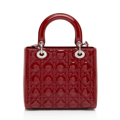 Dior Patent Leather Dior Medium Tote (SHF-Wd5jCB)