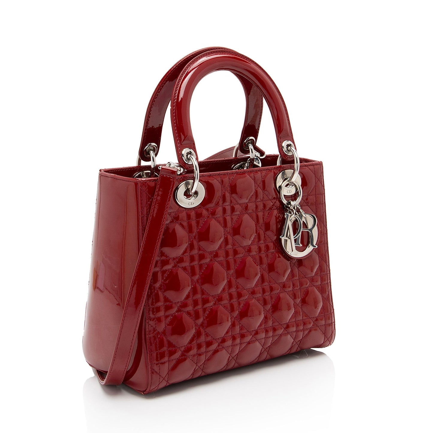Dior Patent Leather Dior Medium Tote (SHF-Wd5jCB)