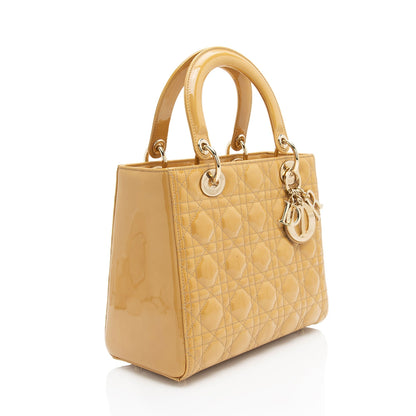 Dior Patent Leather Dior Medium Tote