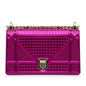 Dior Patent Microcannage Diorama Crossbody Bag (SHG-D2JEVN)