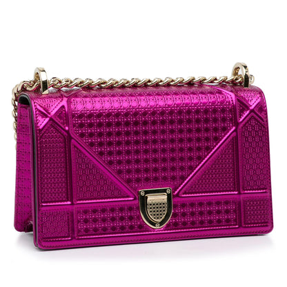 Dior Patent Microcannage Diorama Crossbody Bag (SHG-D2JEVN)