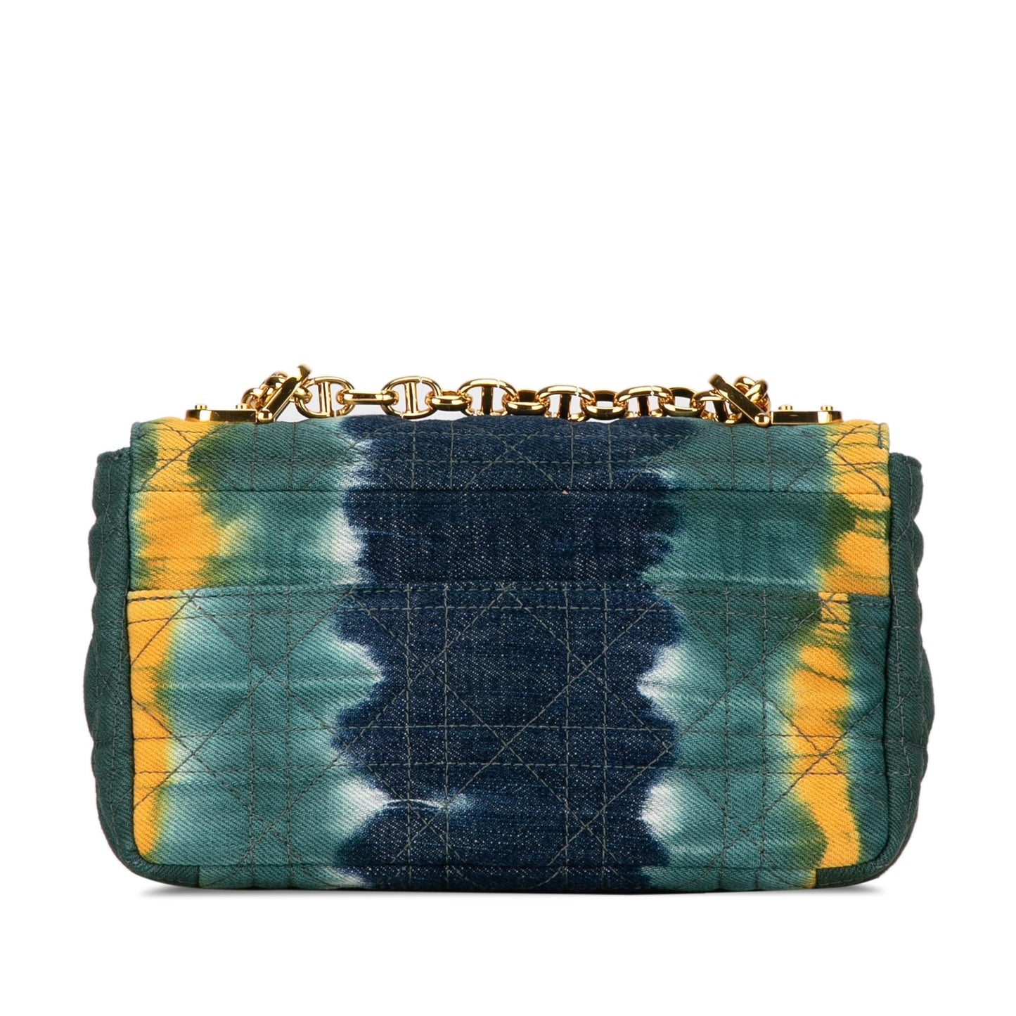 Dior Small Denim Tie-Dye Cannage Caro Bag