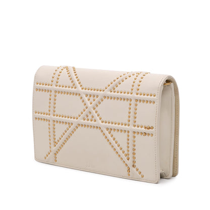 Dior Small Lambskin Studded Diorama Crossbody