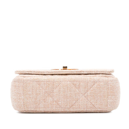 Dior Small Linen Macrocannage Caro Bag