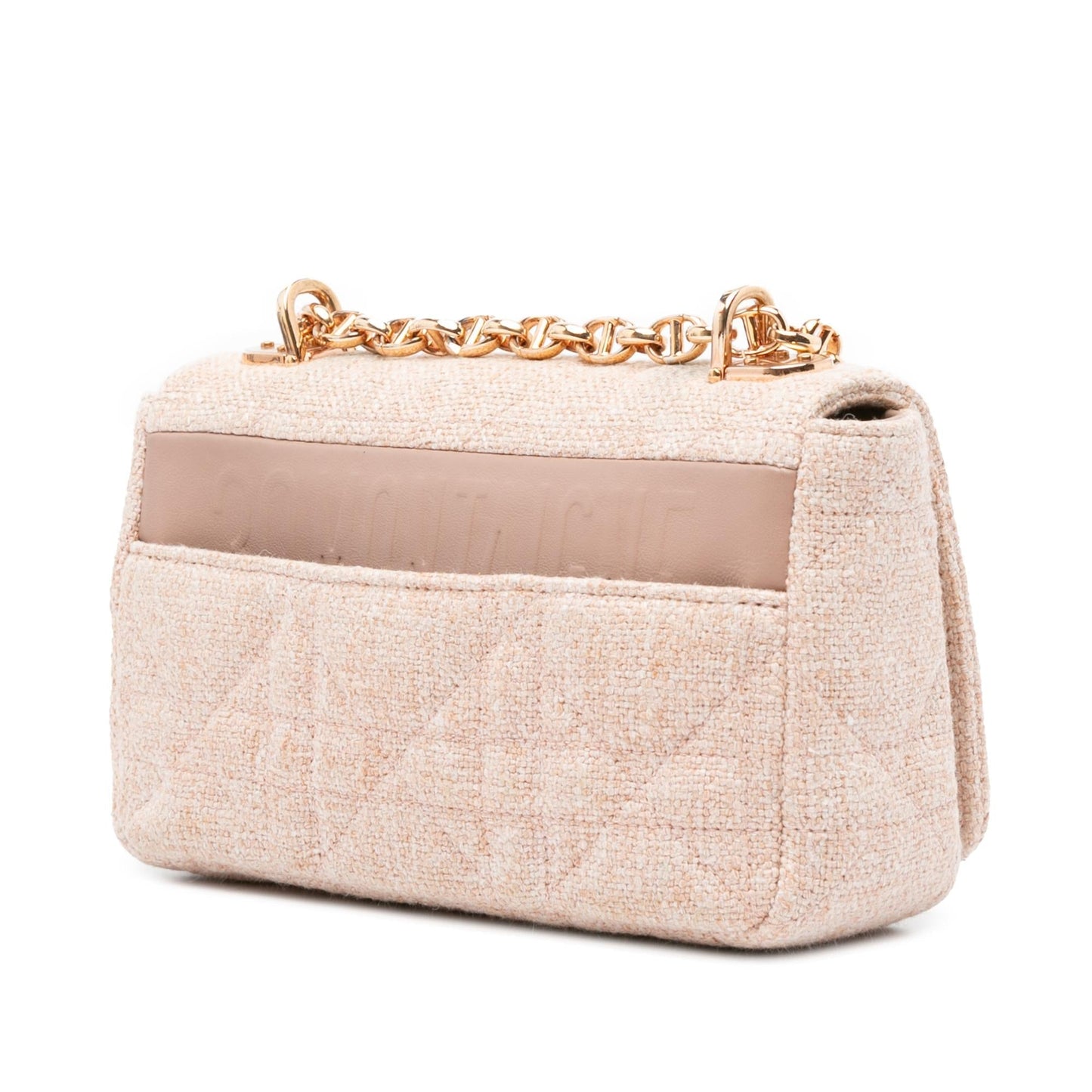 Dior Small Linen Macrocannage Caro Bag