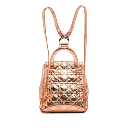 Dior Small Metallic Cannage Stardust Backpack (SHG-Ep0Yhg)
