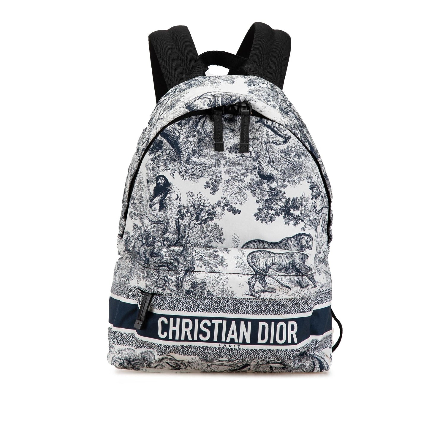 Dior Small Nylon Technical Fabric Toile De Jouy Diortravel Backpack (SHG-L7BDVg)