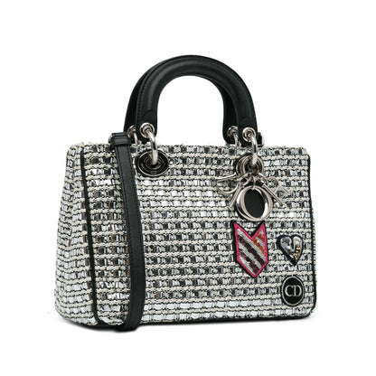 Dior Small Tweed Patch Diorissimo Tote (SHG-hqcpJo)