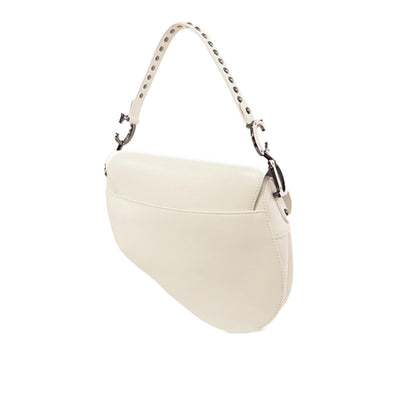 Dior Studded Leather Saddle Bag (SHG-UR0OzG)