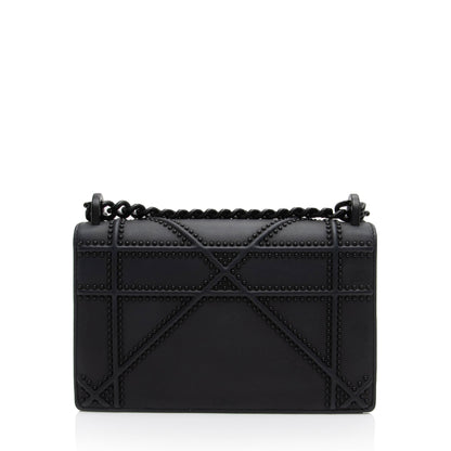 Dior Matte Calfskin Studded Diorama Small Shoulder Bag (SHF-oMRVIQ)