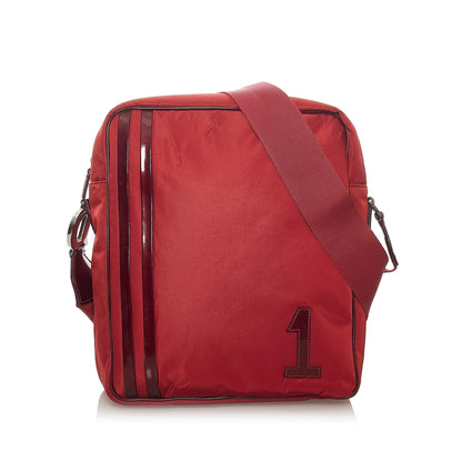 Saint Laurent Nylon Leather Mini Crossbody Bag