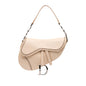Dior Woven Trim Grained Calfskin Saddle Bag