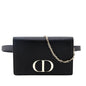 Dior Black Grained Calfskin 2-In-1 30 Montaigne Pouch