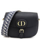Dior Black Grained Calfskin Large Bobby Flap Bag
