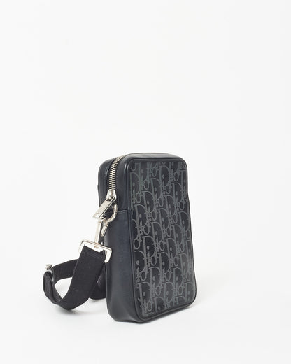 Dior Monogram Leather Canvas Crossbody Bag