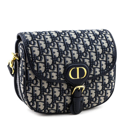 Dior Blue Oblique Jacquard Medium Bobby Flap Bag