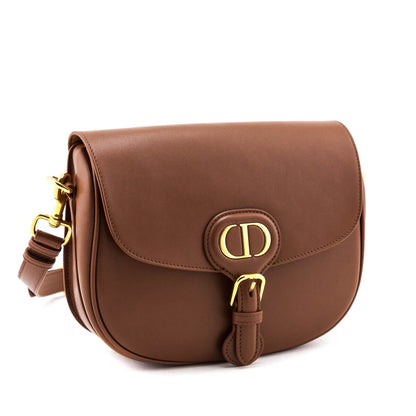 Dior Camel Box Calfskin Medium Bobby Flap Bag