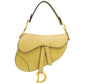 Christian Dior Dark Mustard Python Saddle Mini Bag