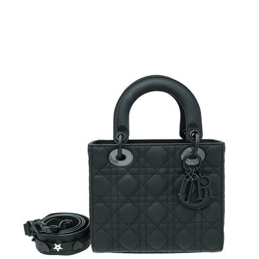 Christian Dior So Black Lady Dior Ultra Matte My Abcdior Small Bag