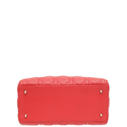Dior Lady Dior Leather Handbag Style 55