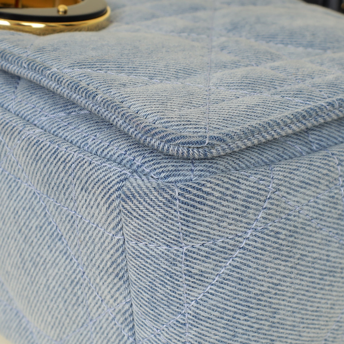 Dior Caro Cannage Blue Shoulder Bag Style 2
